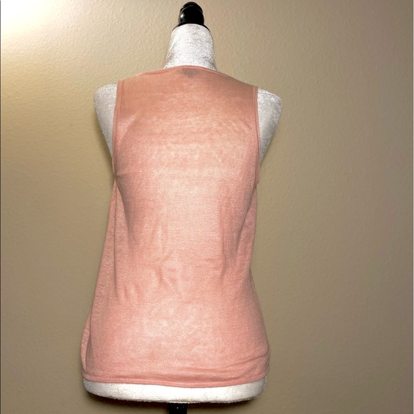 MaxMara Top Sweater V Neck sleeveless made in Italy - Picture 4 of 10